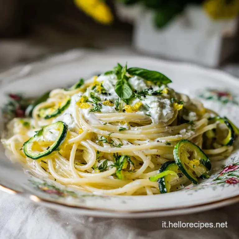 Pasta con Zucchine e Ricotta: Crema Setosa