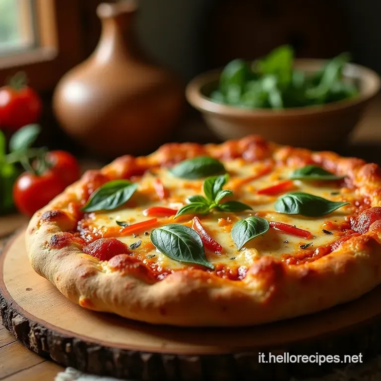 Pizza Sarda Il Gusto Intenso Della Sardegna in Una Focaccia Rustica presentation