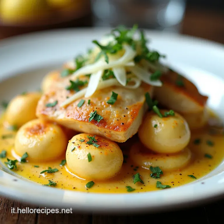 Petto di Pollo Sovrano Bocconcini Cremosi al Timo e Limone con Tocco di Parmigiano
