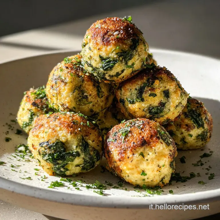 Polpette Ricotta e Spinaci al Forno