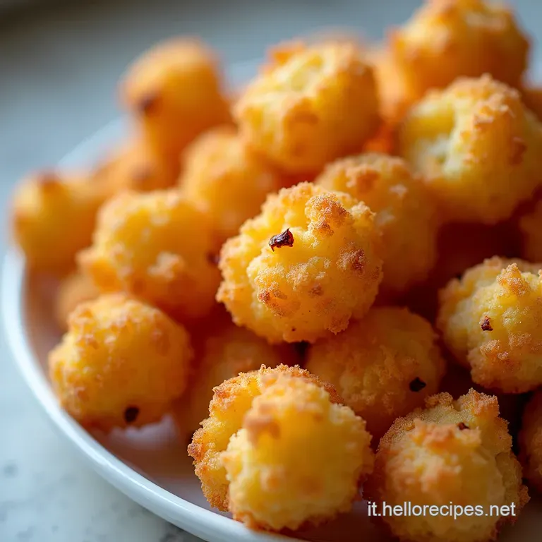 Patatine Popcorn Sfere Croccanti di Patate Fritte allAromatica