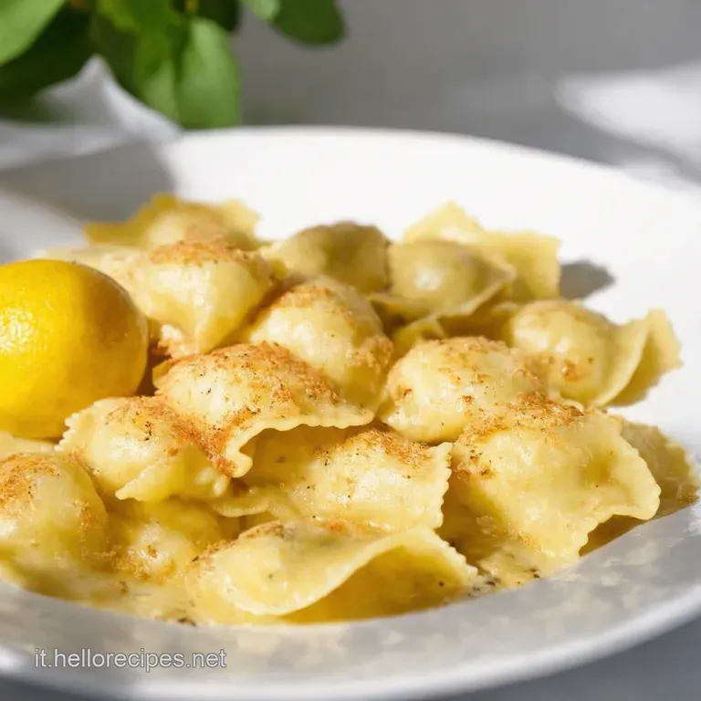 Ravioli Croccanti Ripieni alla Ricotta e Limone con Salsa al Pomodoro Arrosto