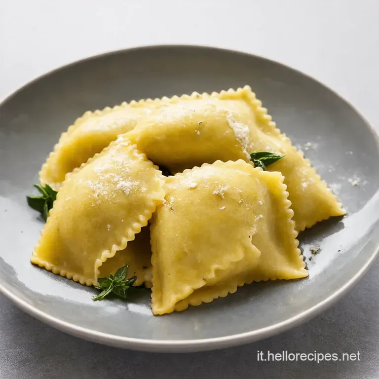 Ravioli di Spinaci e Ricotta al Burro e Salvia Croccante