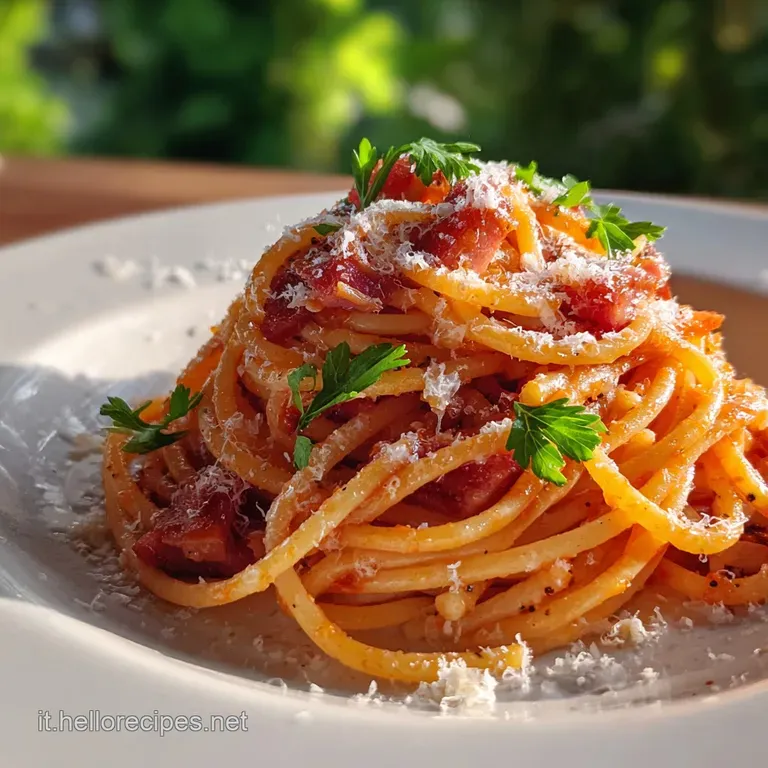 Ricetta Amatriciana Originale: Solo Guanciale e Pomodoro