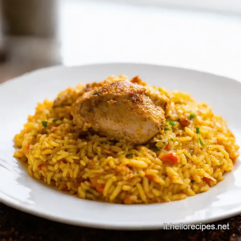 Riso Con Pollo Un Classico Con Un Tocco Di Chef presentation