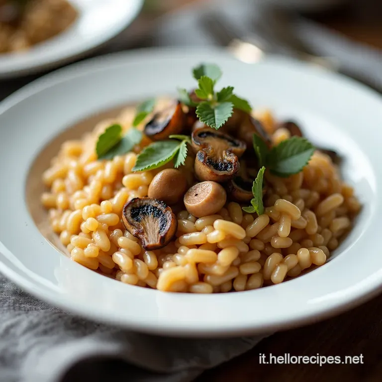 Risotto ai Funghi Espresso Al Microonde