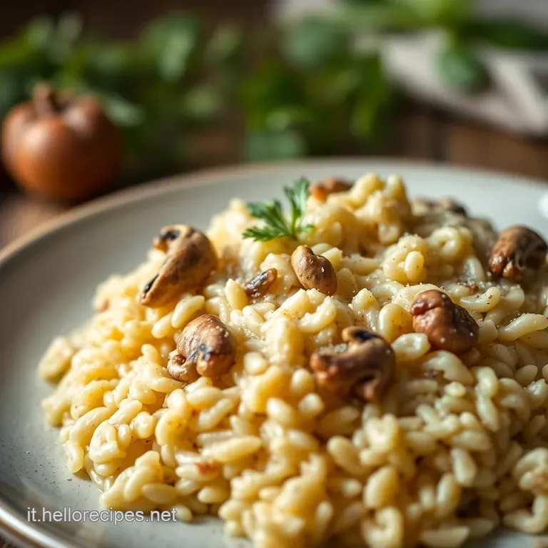 Risotto Ai Funghi Porcini presentation