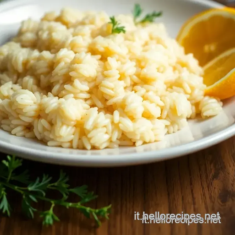 Risotto Alla Milanese presentation
