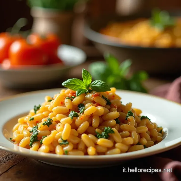 Risotto Alla Zucca E Salvia Croccante presentation
