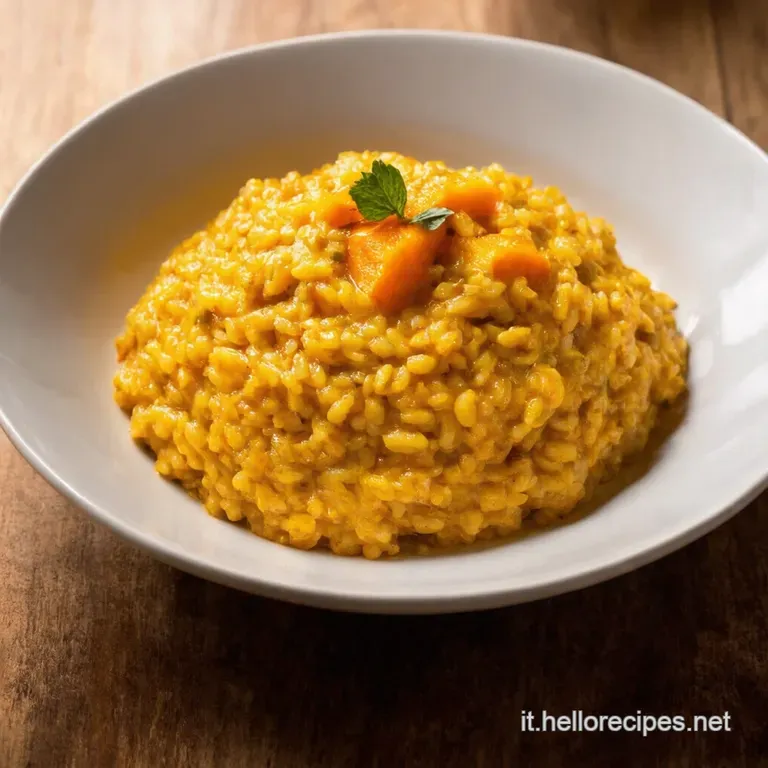 Risotto Con La Zucca presentation