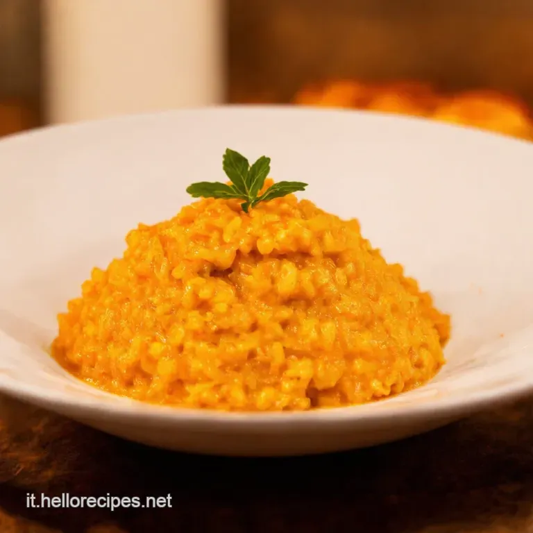Risotto Di Zucca Cremoso Con Salvia E Parmigiano presentation