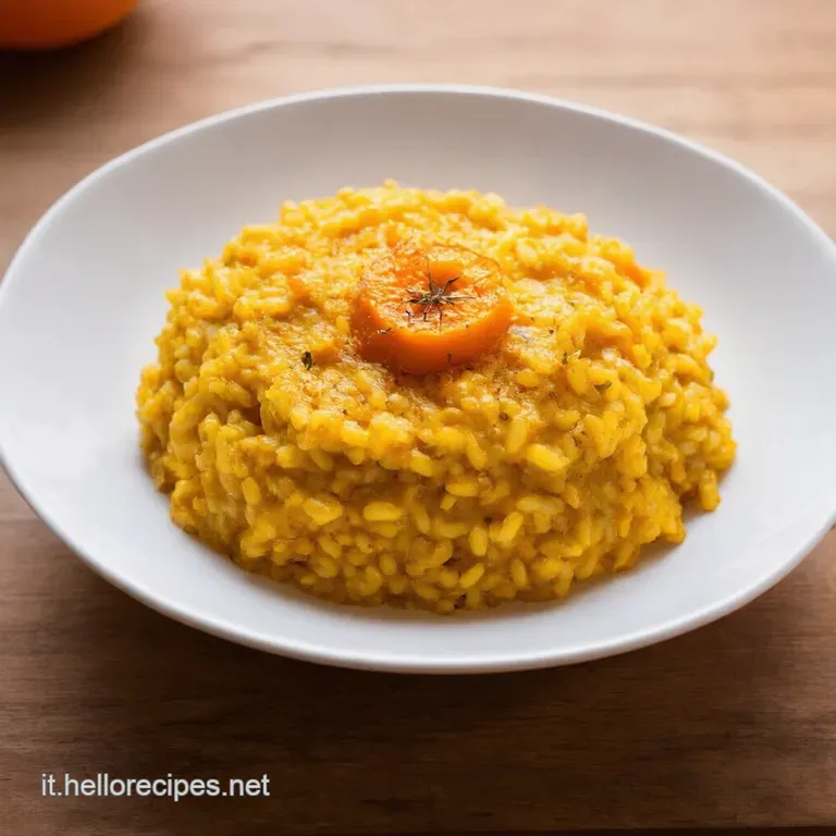 Risotto Di Zucca Cremoso Un Raggio Di Sole Nel Piatto presentation