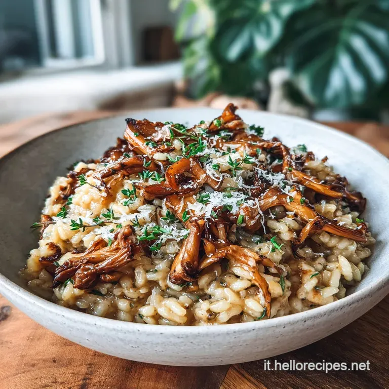 Risotto ai Funghi Secchi Cremoso con Zafferano