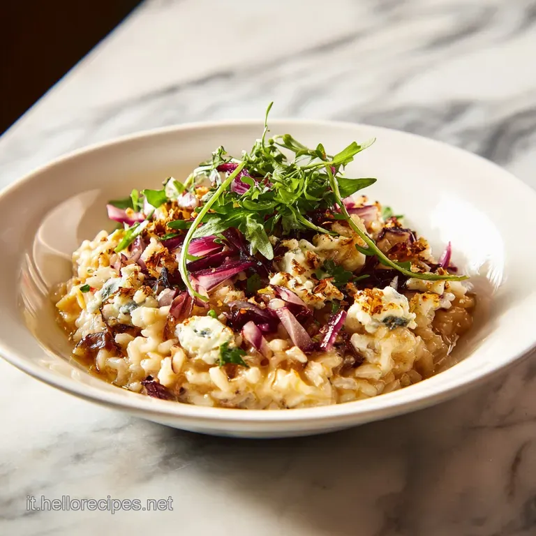 Risotto al Radicchio e Gorgonzola Cremoso
