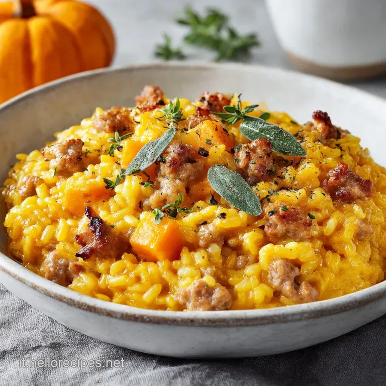 Risotto Zucca e Salsiccia: Contrasto Vellutato e Sapido