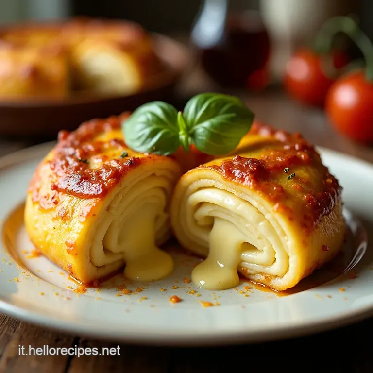Rotolo Di Crespelle Al Gorgonzola Indimenticabile presentation
