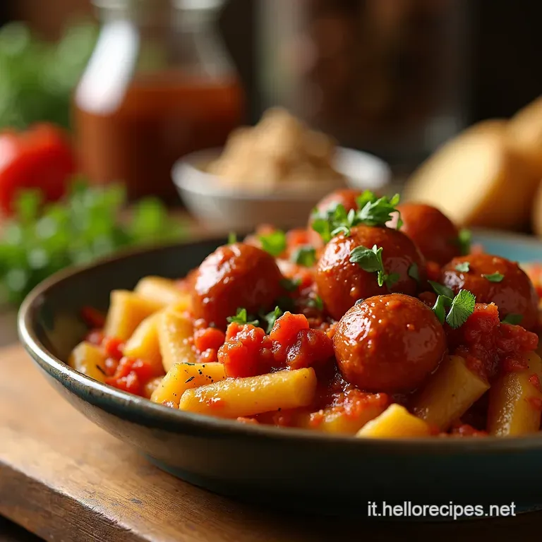 Salsiccia E Patate in Padella La Cena Salvaserata presentation