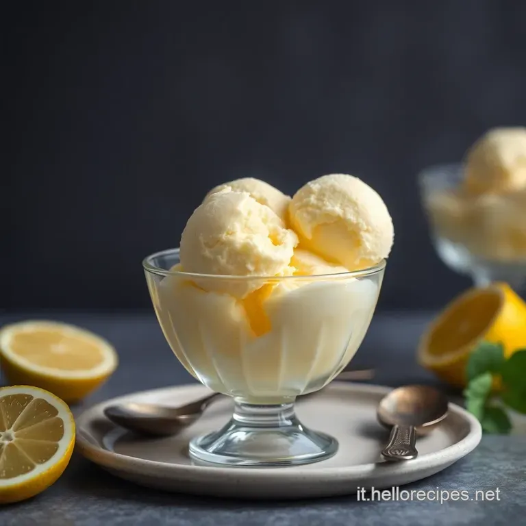 Sorbetto al Limone: Freschezza Estiva Fatta in Casa
