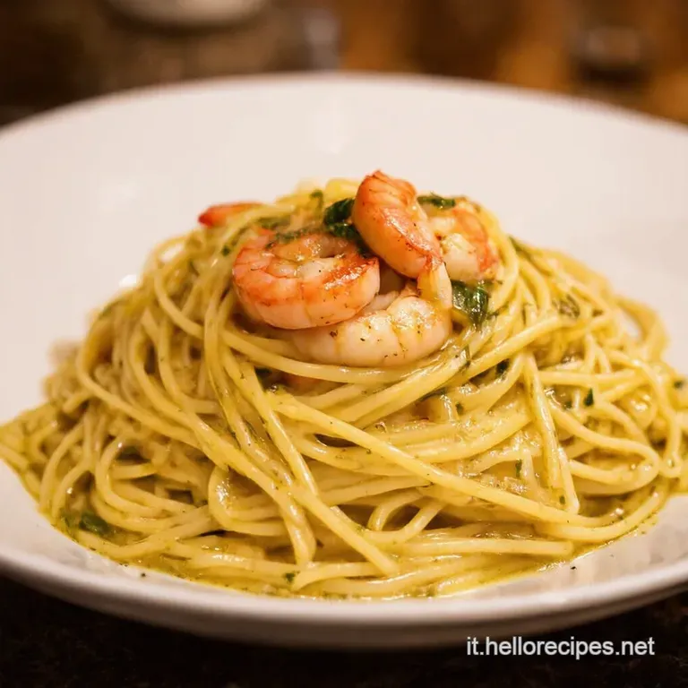 Spaghetti Aglio Olio E Gamberi Express presentation