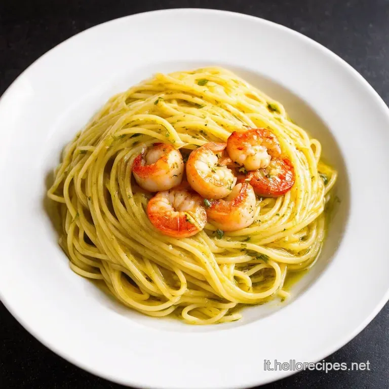 Spaghetti Aglio Olio e Gamberi Express