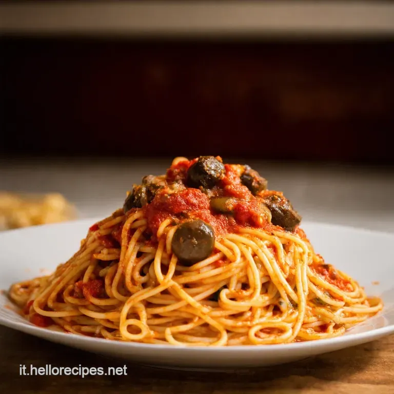 Spaghetti Alla Puttanesca presentation