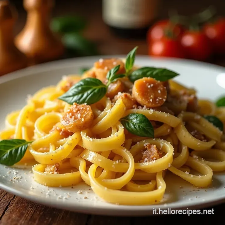 Tagliatelle Ai Finferli Profumo Di Bosco presentation