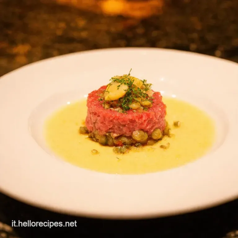 Tartare Di Tonno Rosso Con Caviale Di Limone E Avocado presentation