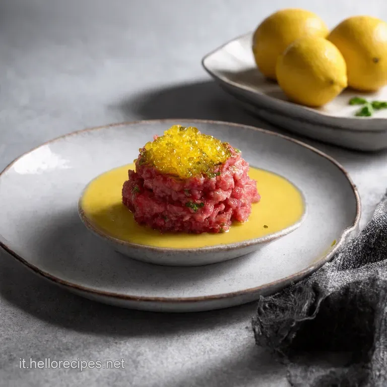 Tartare di Tonno Rosso con Caviale di Limone e Avocado
