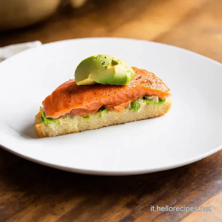Tartine Eleganti Al Salmone Affumicato E Avocado presentation
