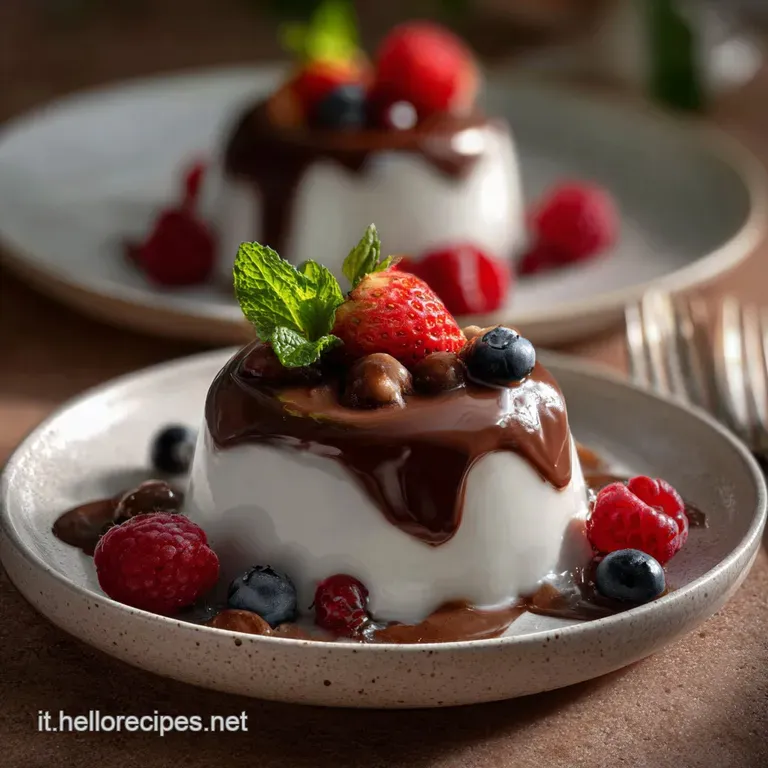 Torta Fredda Panna Cotta e Cioccolato