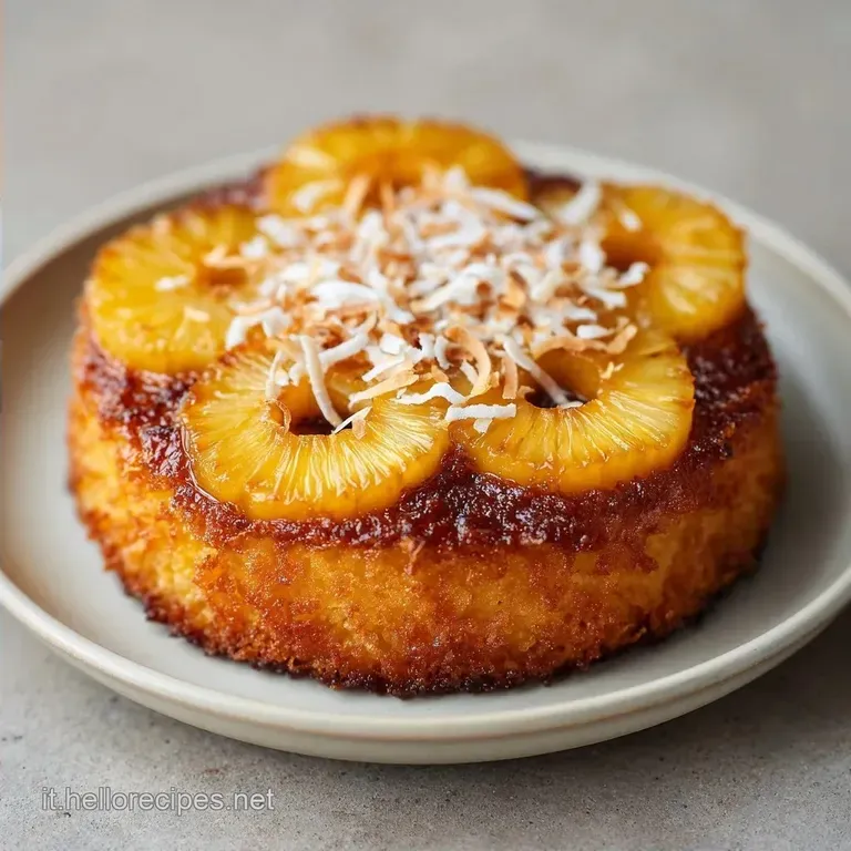 Torta Hawaiana Soffice: Base Caramellata