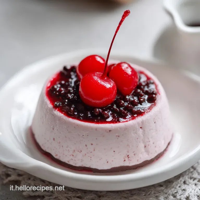 Slice of chilled Torta Mattonella on a plate; a dusting of cocoa highlights the creamy layers and decadent filling.