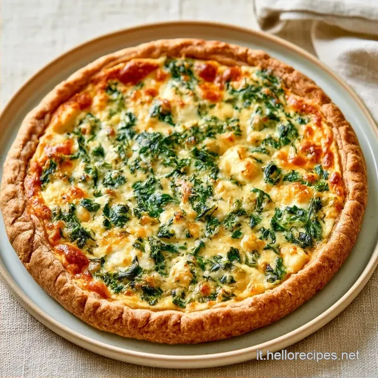 Torta Salata Spinaci Uova Leggera
