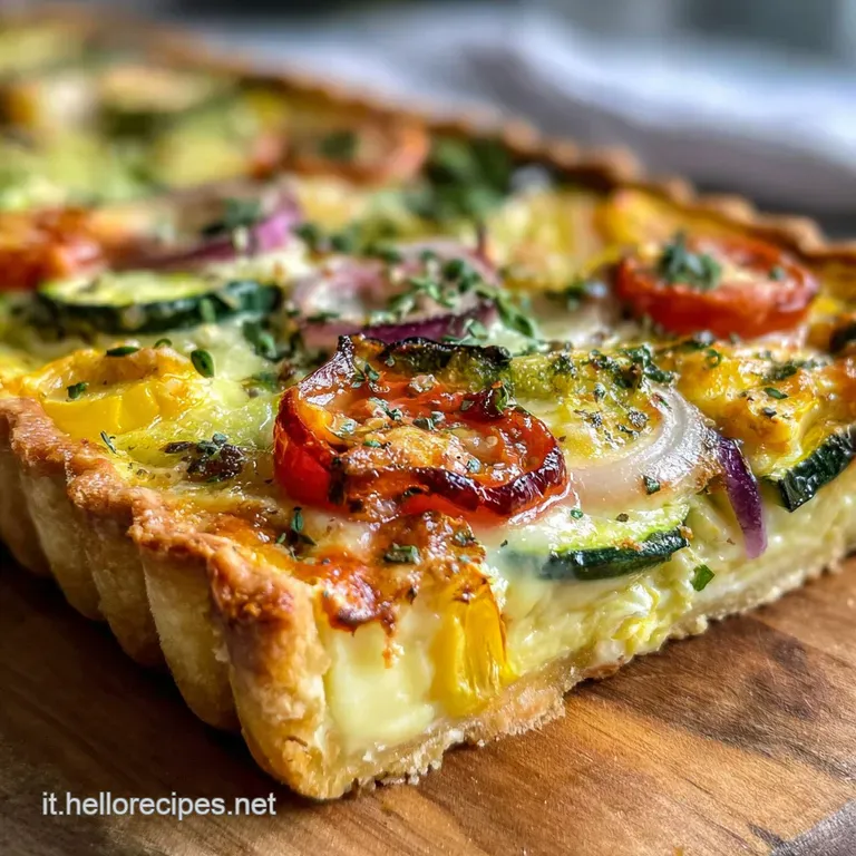 Torta Salata Verdure con Verdure Miste