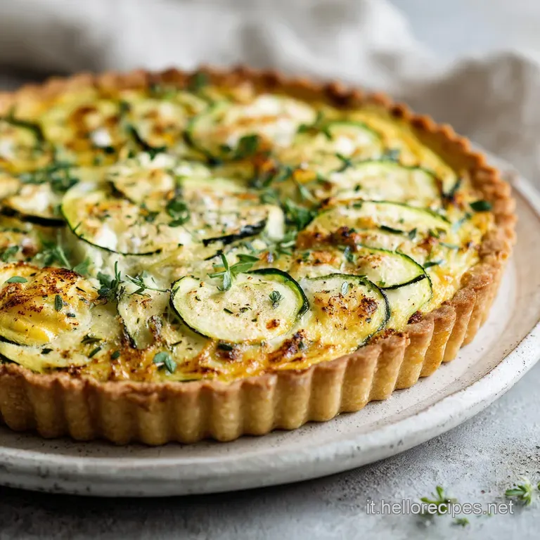 Torta Salata Zucchine e Ricotta Vellutata