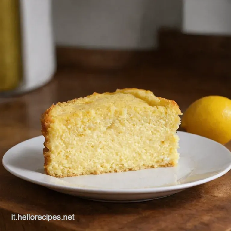 Torta Soffice Allo Yogurt E Limone presentation