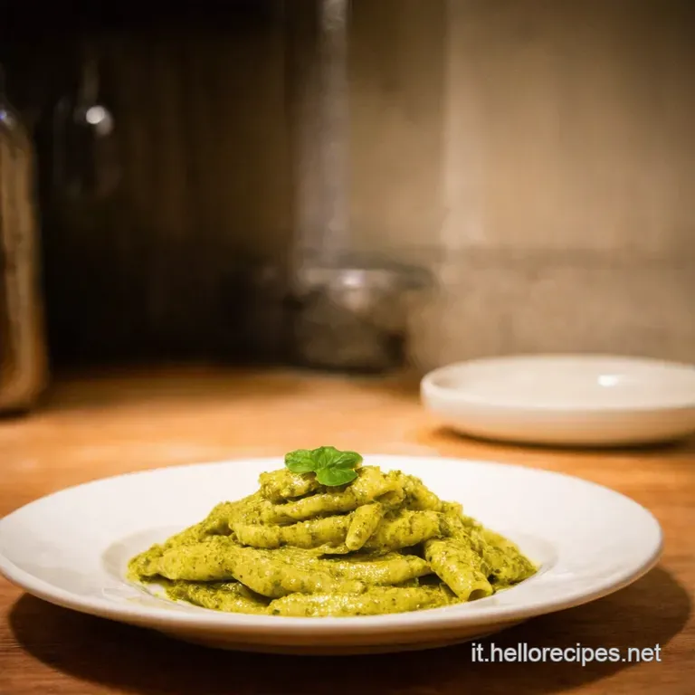 Trenette Al Pesto Genovese presentation
