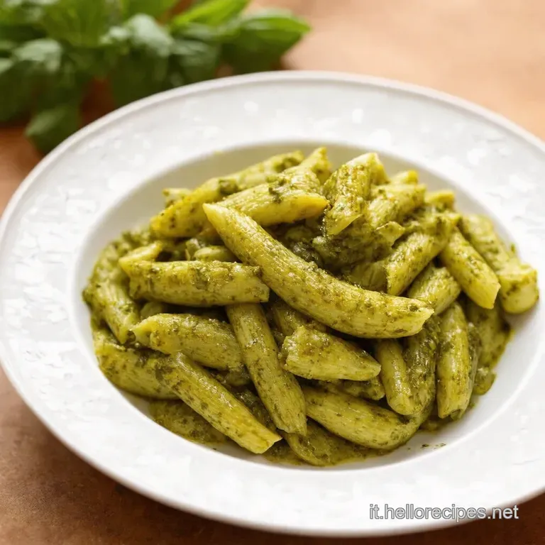 Trofie Al Pesto Genovese presentation