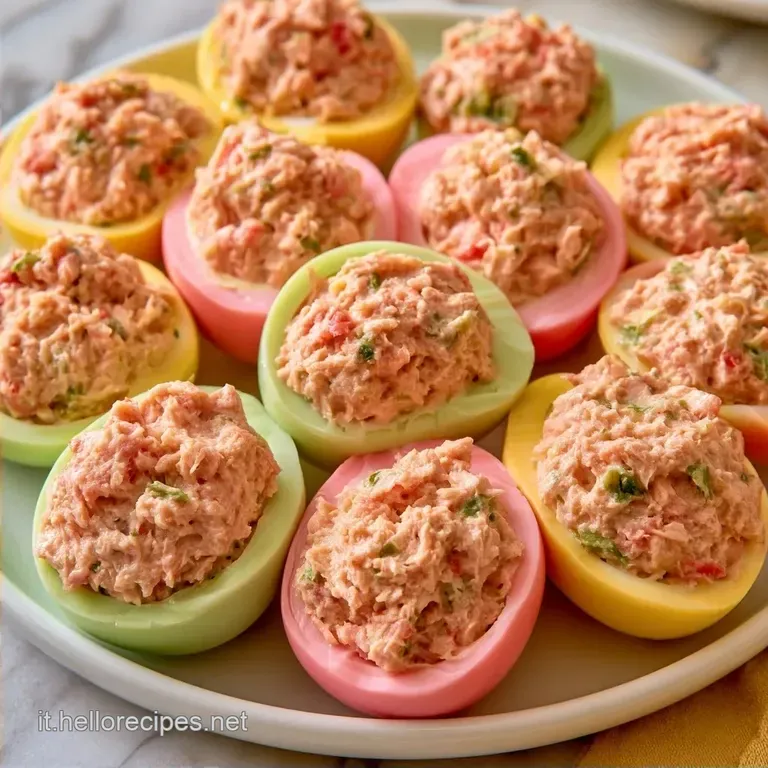 Uova Colorate Ripiene di Pasqua