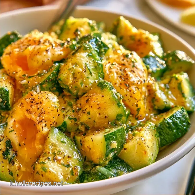 Uova Con Zucchine Cremose In Padella