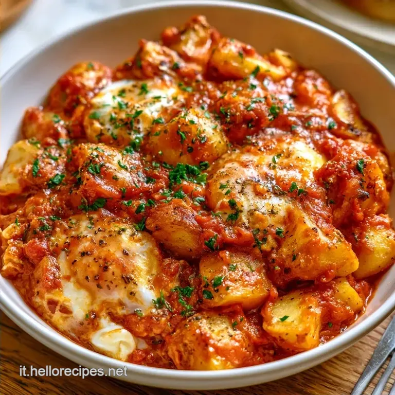 Uova alla Contadina con Patate e Pomodoro