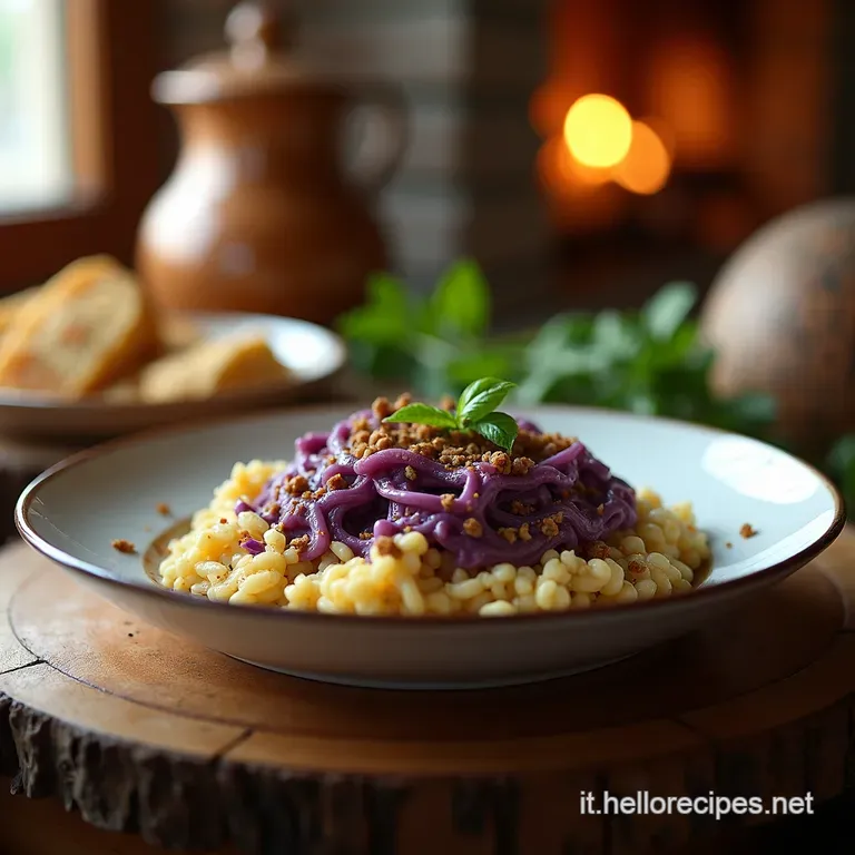 Vellutata Di Cavolo Viola Cremosa E Profumata Alla Bened presentation