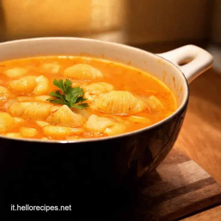 Zuppa Di Conchiglie Rustica Un Abbraccio in Una Ciotola presentation