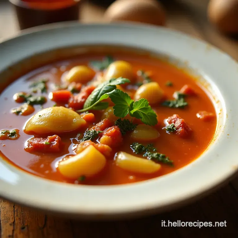 Zuppa Di Piselli Spezzati Della Nonna presentation